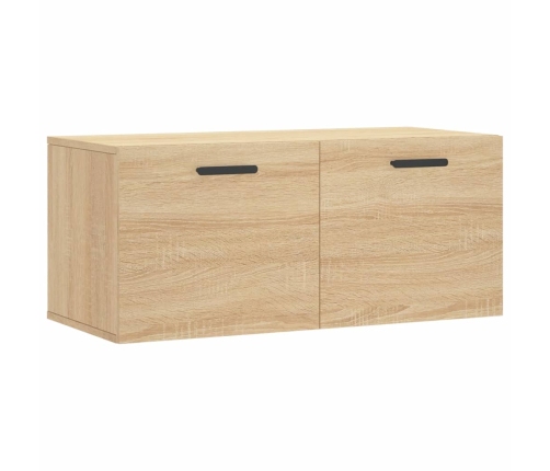 Armario de pared madera ingeniería roble Sonoma 80x36,5x35 cm