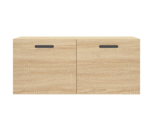 Armario de pared madera ingeniería roble Sonoma 80x36,5x35 cm