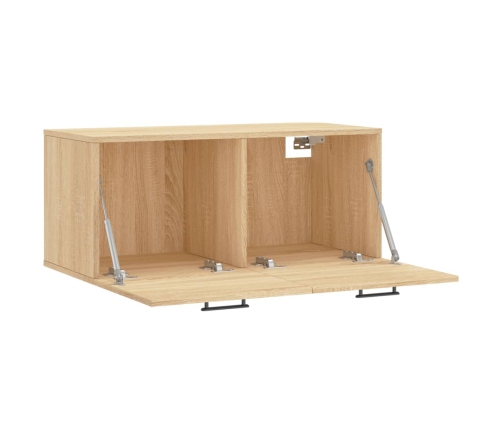 Armario de pared madera ingeniería roble Sonoma 80x36,5x35 cm