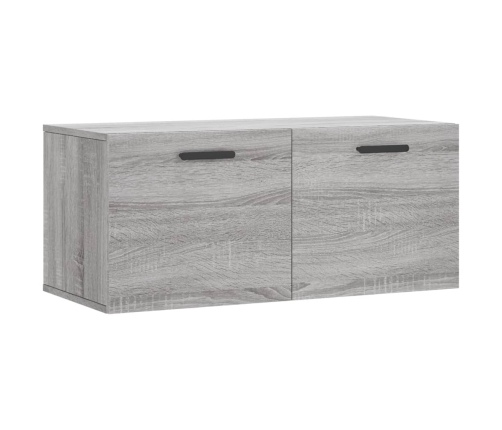 Armario de pared madera de ingeniería gris Sonoma 80x36,5x35 cm