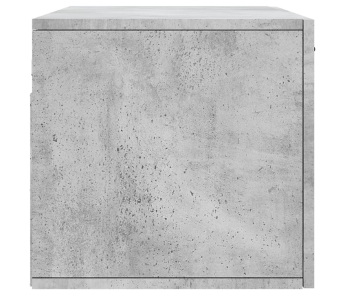 Armario de pared madera ingeniería gris hormigón 80x36,5x35 cm