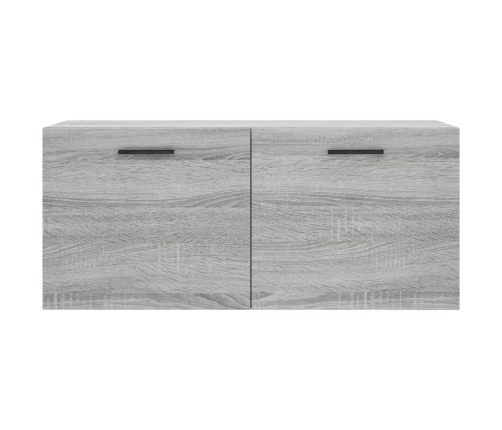 Armario de pared madera de ingeniería gris Sonoma 80x36,5x35 cm