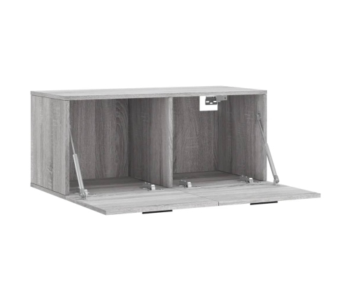 Armario de pared madera de ingeniería gris Sonoma 80x36,5x35 cm