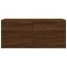 Armario de pared madera ingeniería marrón roble 80x36,5x35 cm