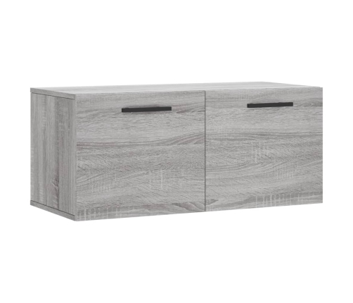 Armario de pared madera de ingeniería gris Sonoma 80x36,5x35 cm