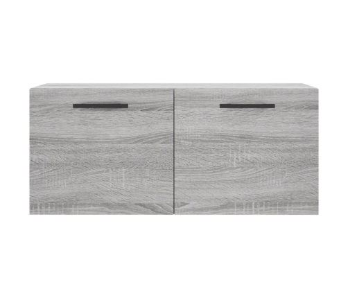 Armario de pared madera de ingeniería gris Sonoma 80x36,5x35 cm