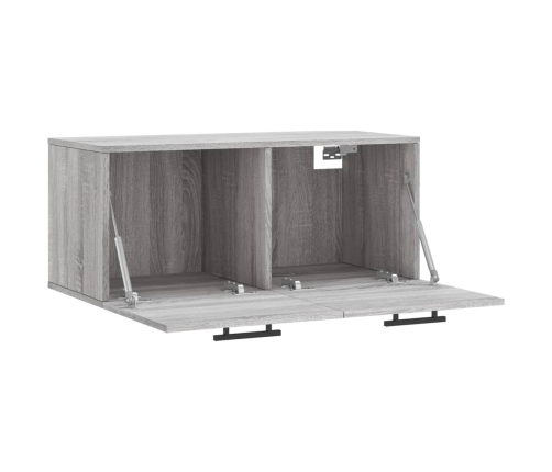 Armario de pared madera de ingeniería gris Sonoma 80x36,5x35 cm