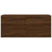 Armario de pared madera ingeniería marrón roble 80x36,5x35 cm