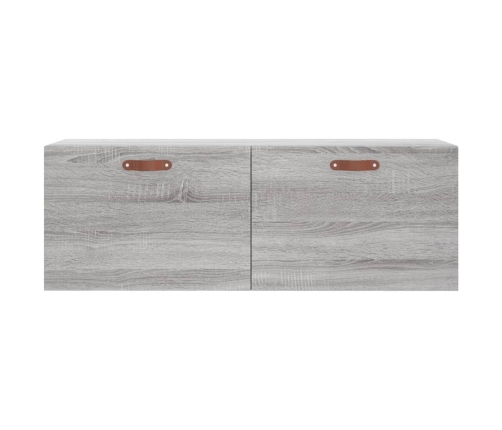 Armario de pared madera ingeniería gris Sonoma 100x36,5x35 cm