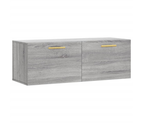 Armario de pared madera ingeniería gris Sonoma 100x36,5x35 cm