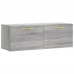 Armario de pared madera ingeniería gris Sonoma 100x36,5x35 cm