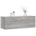 Armario de pared madera ingeniería gris Sonoma 100x36,5x35 cm