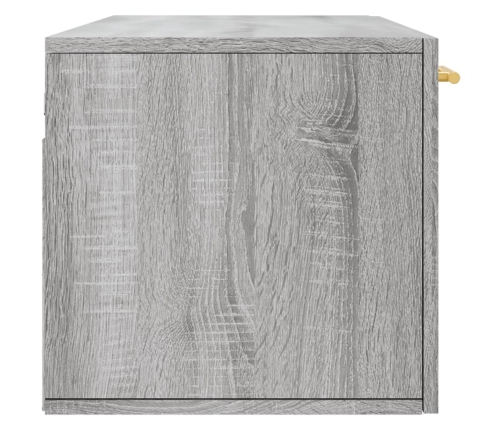 Armario de pared madera ingeniería gris Sonoma 100x36,5x35 cm