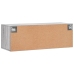 Armario de pared madera ingeniería gris Sonoma 100x36,5x35 cm