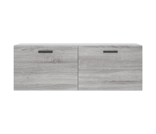 Armario de pared madera ingeniería gris Sonoma 100x36,5x35 cm