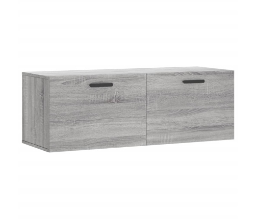 Armario de pared madera ingeniería gris Sonoma 100x36,5x35 cm