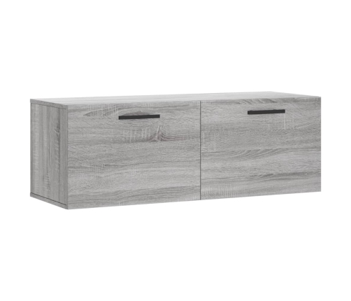 Armario de pared madera ingeniería gris Sonoma 100x36,5x35 cm