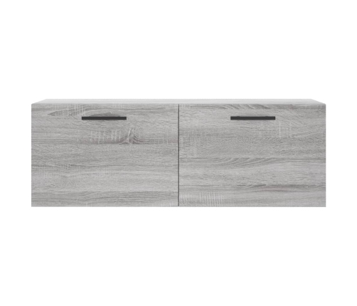 Armario de pared madera ingeniería gris Sonoma 100x36,5x35 cm