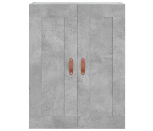 Armario de pared madera ingeniería gris hormigón 69,5x34x90 cm