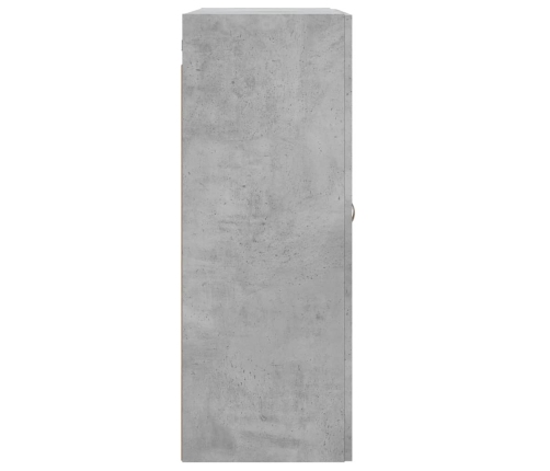 Armario de pared madera ingeniería gris hormigón 69,5x34x90 cm