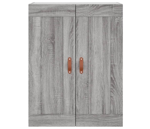 Armario de pared madera ingeniería gris Sonoma 69,5x34x90 cm