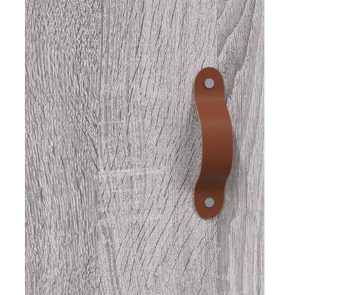 Armario de pared madera ingeniería gris Sonoma 69,5x34x90 cm