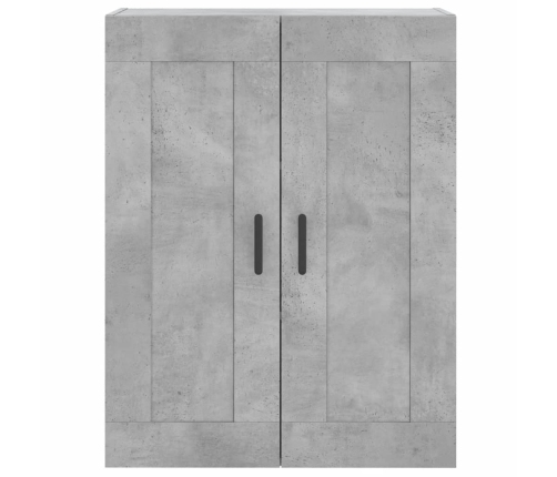 Armario de pared madera ingeniería gris hormigón 69,5x34x90 cm