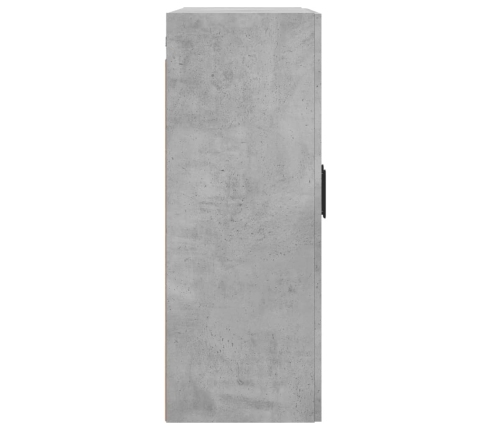 Armario de pared madera ingeniería gris hormigón 69,5x34x90 cm