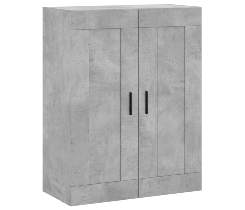 Armario de pared madera ingeniería gris hormigón 69,5x34x90 cm