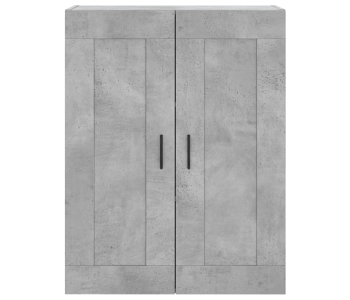 Armario de pared madera ingeniería gris hormigón 69,5x34x90 cm