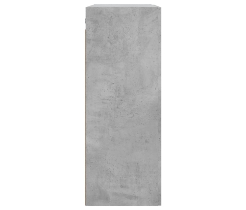 Armario de pared madera ingeniería gris hormigón 69,5x34x90 cm