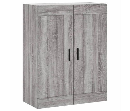 Armario de pared madera ingeniería gris Sonoma 69,5x34x90 cm