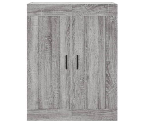 Armario de pared madera ingeniería gris Sonoma 69,5x34x90 cm