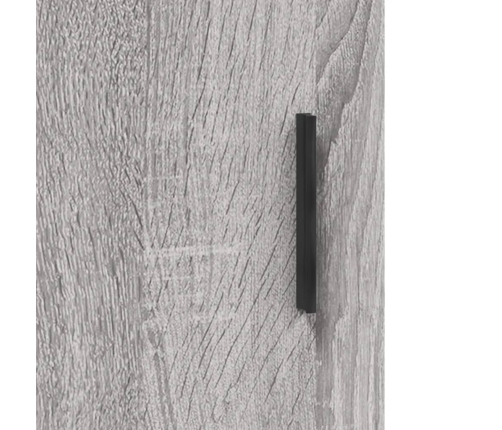 Armario de pared madera ingeniería gris Sonoma 69,5x34x90 cm