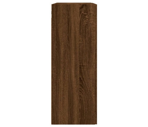 Armario de pared madera ingeniería roble marrón 69,5x34x90 cm