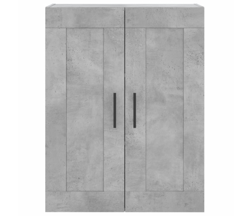 Armario de pared madera ingeniería gris hormigón 69,5x34x90 cm