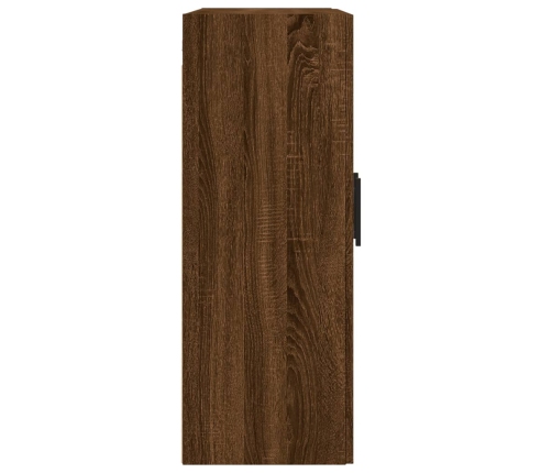 Armario de pared madera ingeniería roble marrón 69,5x34x90 cm