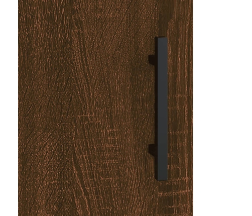 Armario de pared madera ingeniería roble marrón 69,5x34x90 cm