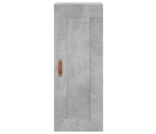 Armario de pared madera ingeniería gris hormigón 34,5x34x90 cm