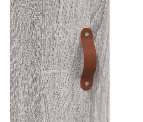 Armario de pared madera de ingeniería gris Sonoma 34,5x34x90 cm