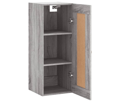 Armario de pared madera de ingeniería gris Sonoma 34,5x34x90 cm