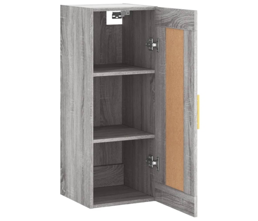 Armario de pared madera de ingeniería gris Sonoma 34,5x34x90 cm