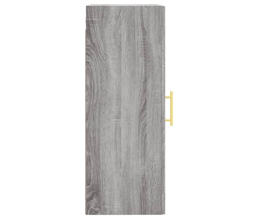 Armario de pared madera de ingeniería gris Sonoma 34,5x34x90 cm