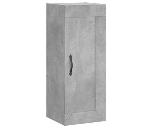 Armario de pared madera ingeniería gris hormigón 34,5x34x90 cm