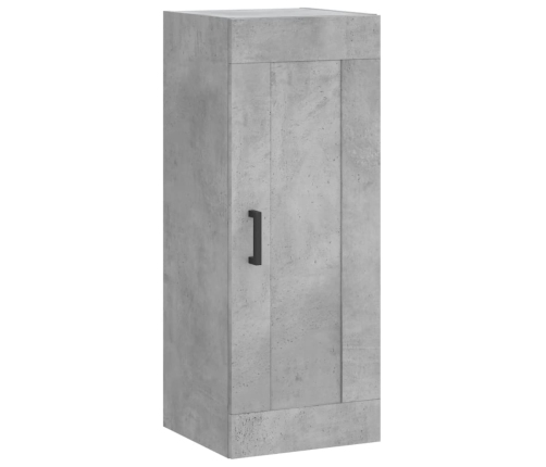 Armario de pared madera ingeniería gris hormigón 34,5x34x90 cm