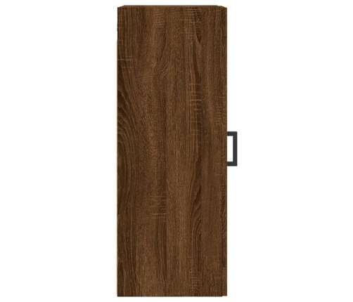 Armario de pared madera ingeniería marrón roble 34,5x34x90 cm