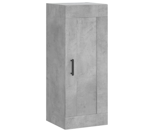 Armario de pared madera ingeniería gris hormigón 34,5x34x90 cm