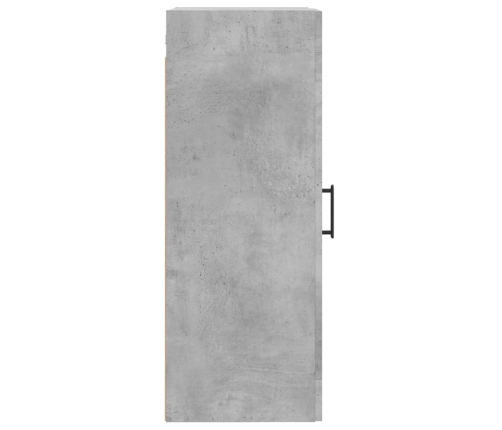 Armario de pared madera ingeniería gris hormigón 34,5x34x90 cm