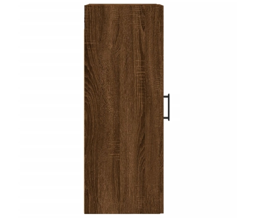 Armario de pared madera ingeniería marrón roble 34,5x34x90 cm