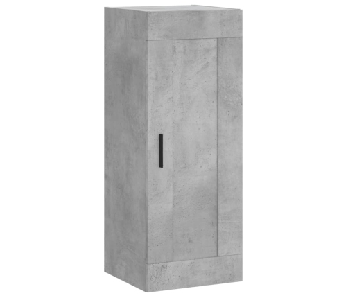 Armario de pared madera ingeniería gris hormigón 34,5x34x90 cm